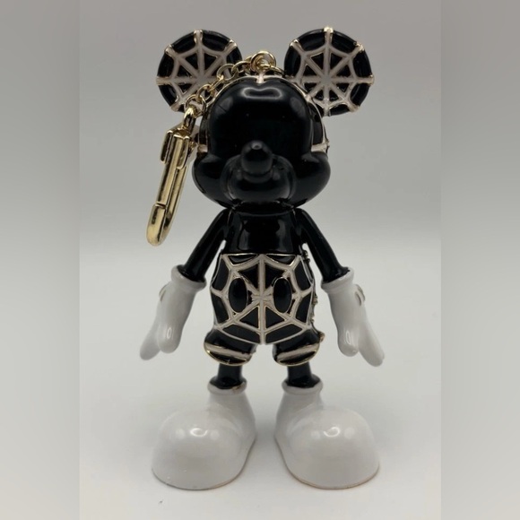 Baublebar X Disney Mickey Mouse Halloween Spiderweb Bag Charm NIB - Picture 2 of 5